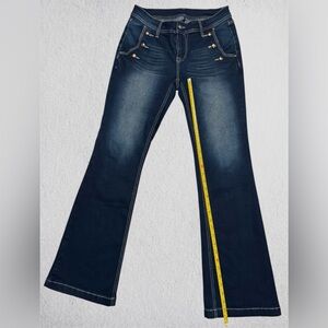 Classic Blue Flare Wide Leg Jeans